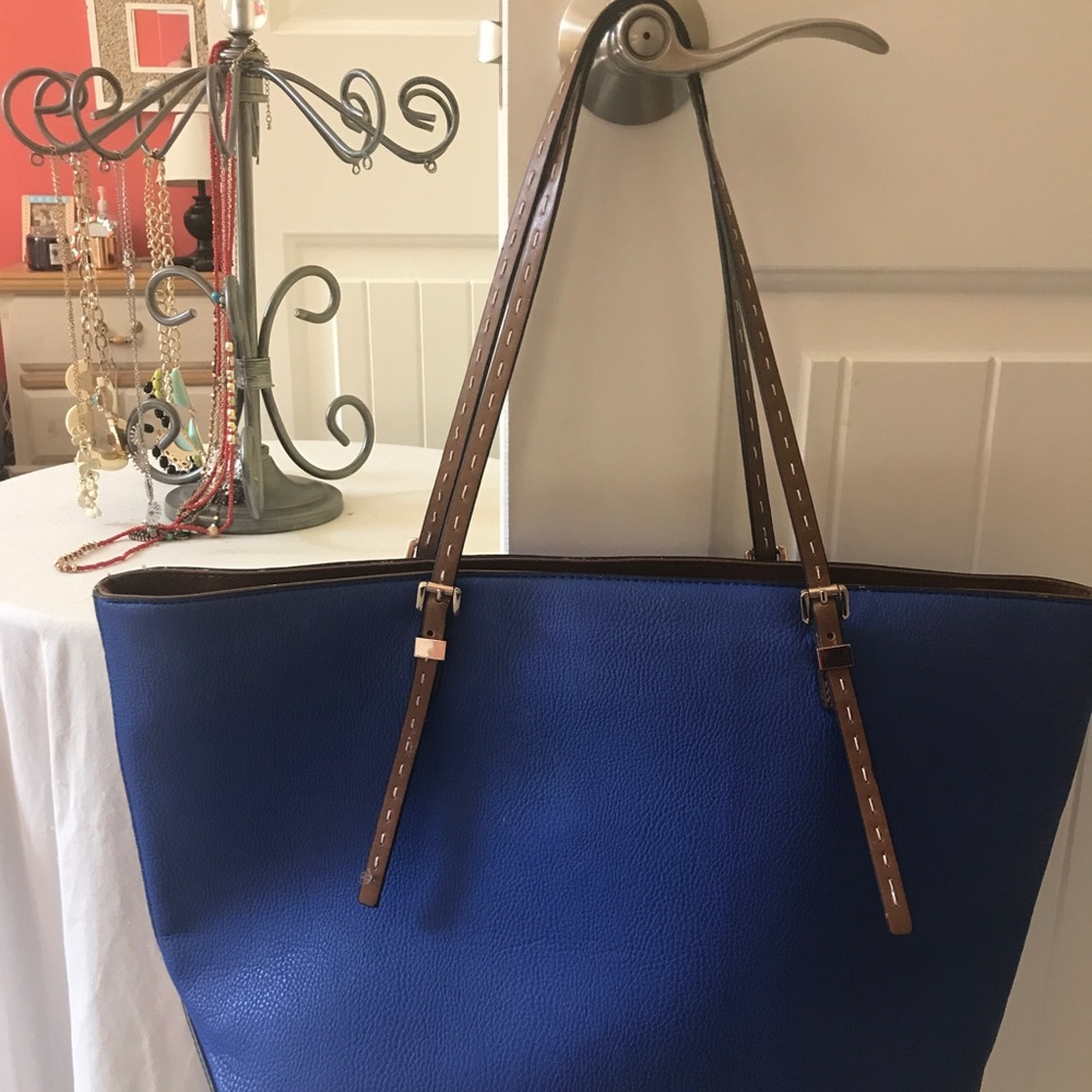 Cobalt Blue everyday large tote bag