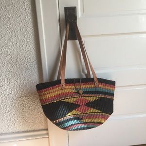 Vintage Sisal Tote Bag