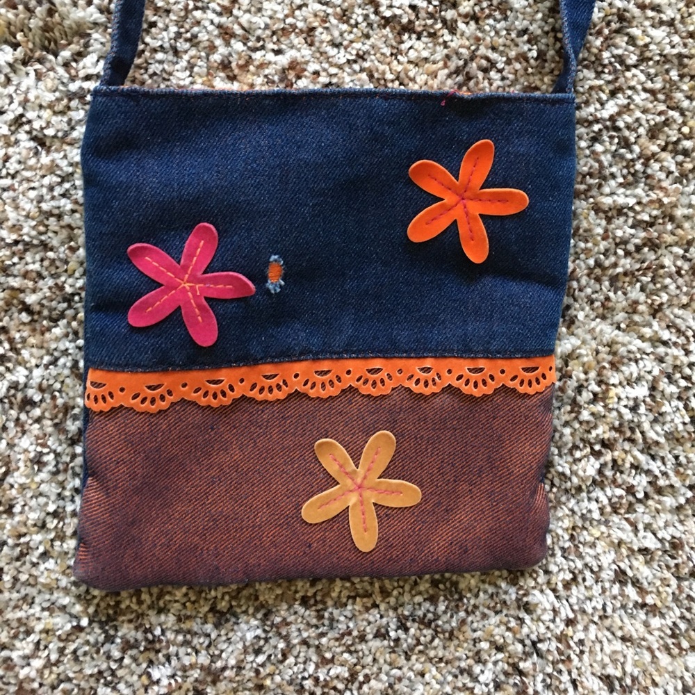 ❌Small denim purse
