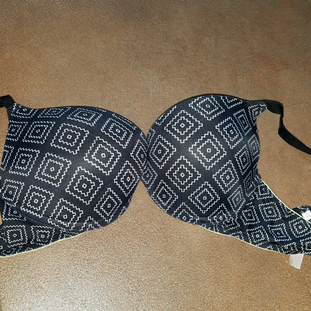Black and White Push Up Bra