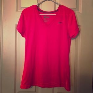 Hot Pink Nike Dri-Fit T-shirt