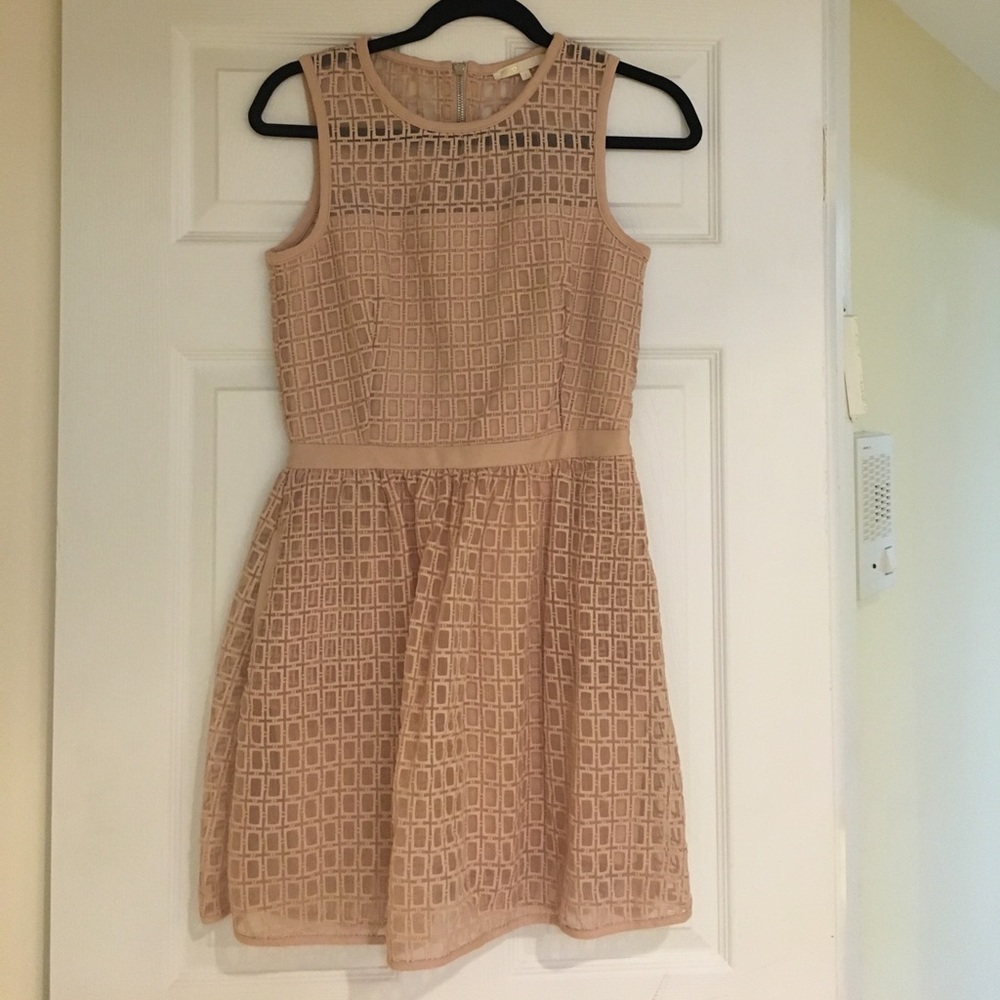 Pink organza dress