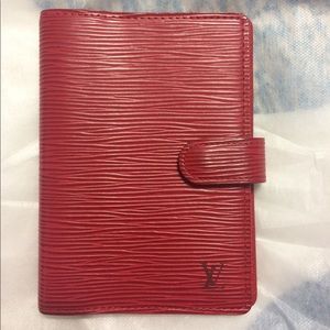 Louis Vuitton Red Epi Leather Agenda