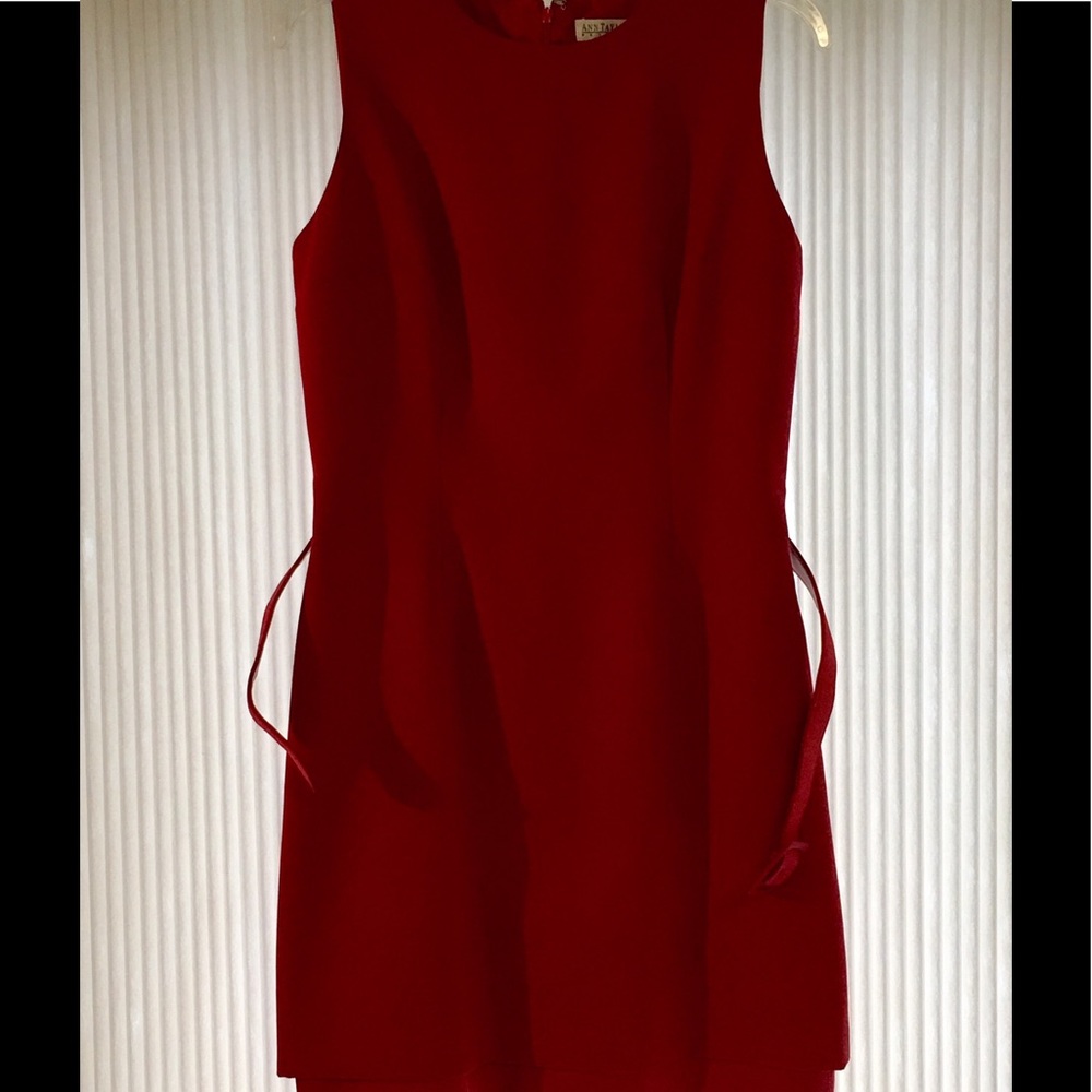 ANN TAYLOR Red Dress NEW - Picture 7 of 7
