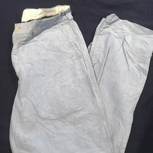 Men's 34/32 Baby Blue Polo Chinos