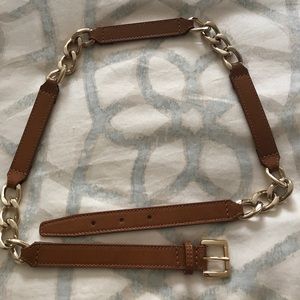 Michael kors genuine leather belt