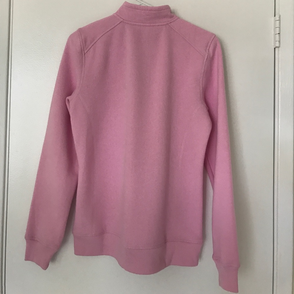 IZOD PINK ZIPPER SWEATER. - Picture 3 of 5