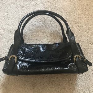 Beautiful Cole Haan black patent shoulder bag