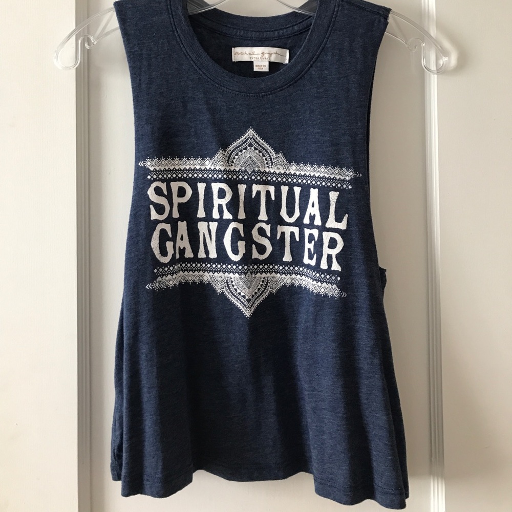 Spiritual Gangsta flowy crop tank