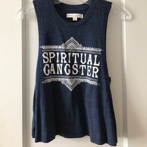 Spiritual Gangsta flowy crop tank