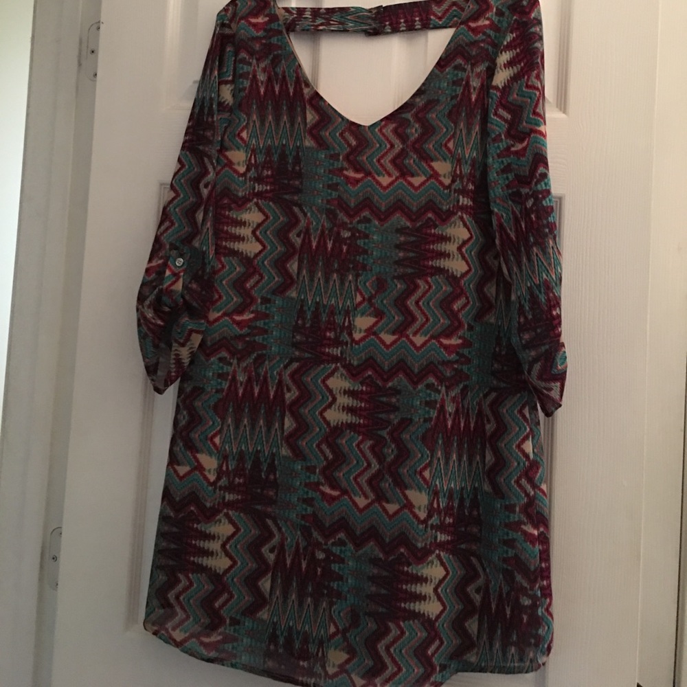 Worn once multi color dress