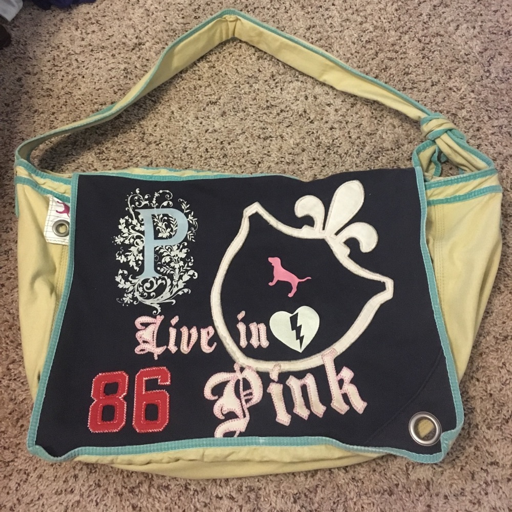 Pink, by Victoria secret messenger bag