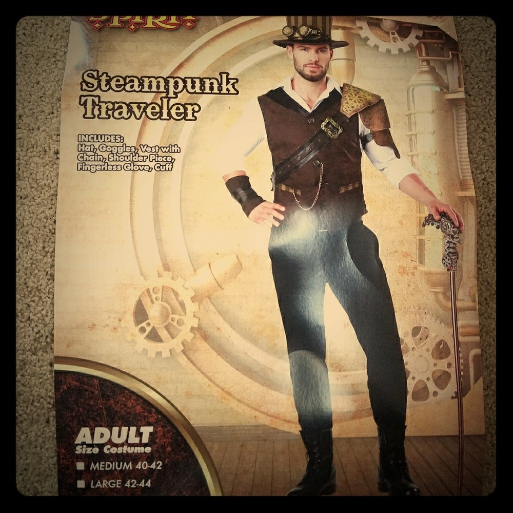 Mens Steampunk Traveler Costume