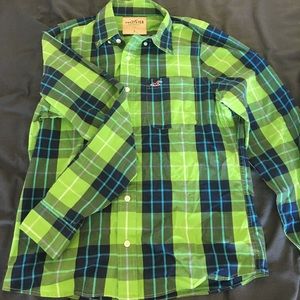 Men’s Hollister Long Sleeve Plaid Button Down