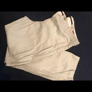 Men's J. Crew White/Gray Chinos