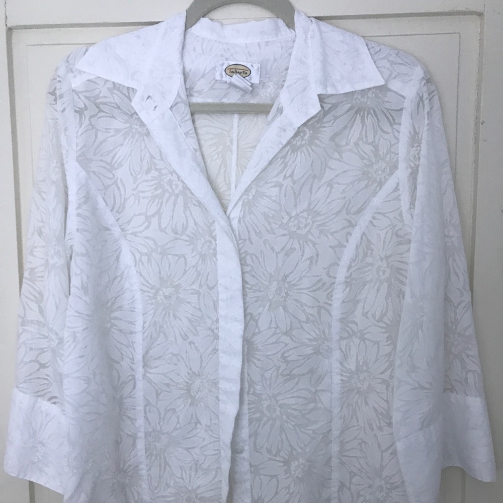 Talbots sheer top