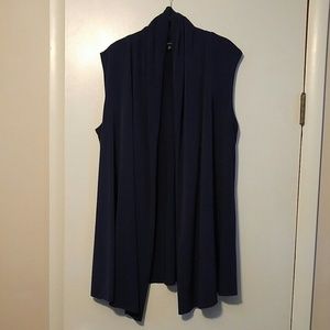 Notations navy tunic vest Size XL