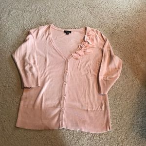 Pretty Dusty Pink 3/4 Cardigan