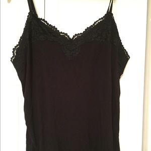 Lane Bryant— Black Lace Camisole