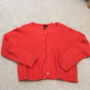 H&M Button front cropped cardigan sweater