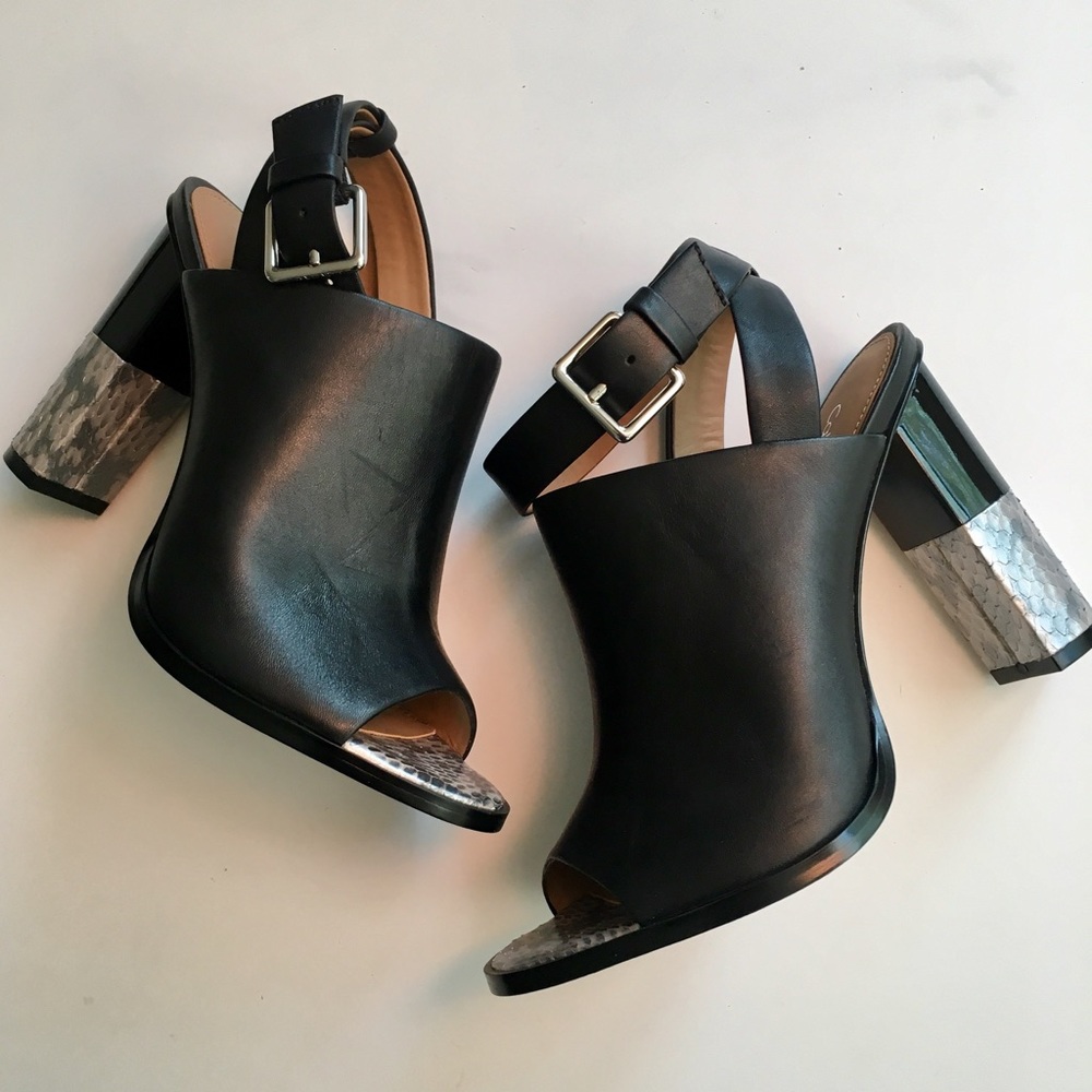 SAMPLE SALE FIND!  Calvin Klein peep toe heels
