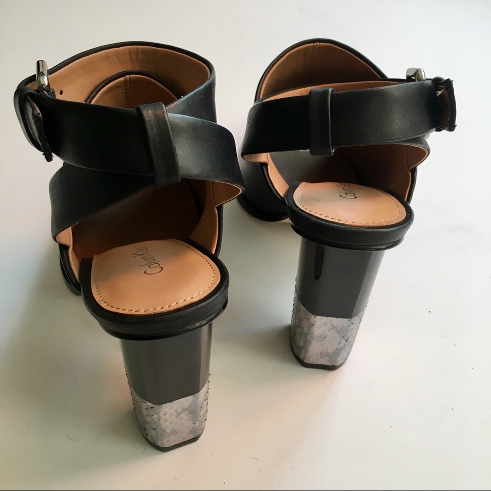 SAMPLE SALE FIND!  Calvin Klein peep toe heels - Picture 2 of 3
