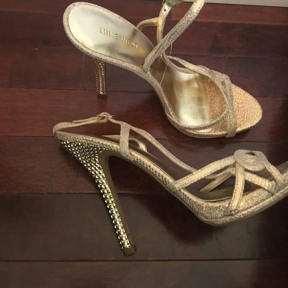 Nine West Gold Sandals