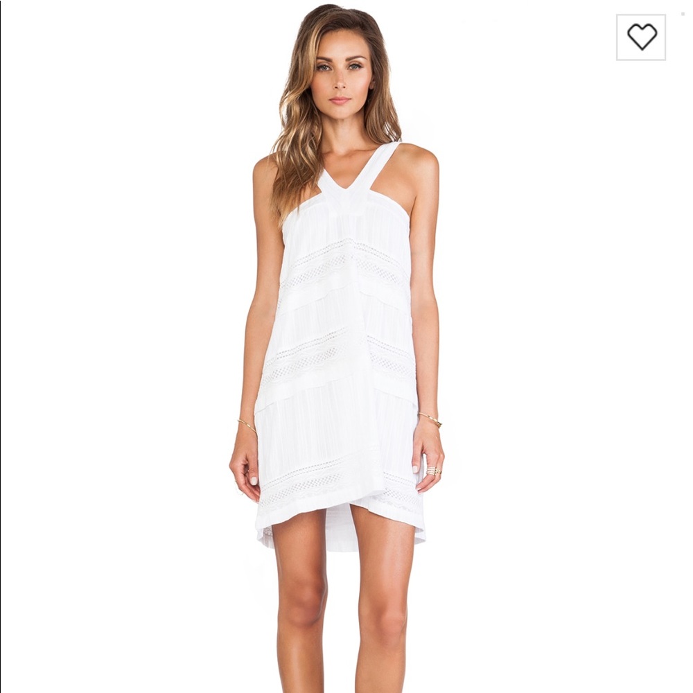 Revolve d.RA Shanna Dress White Halter Sundress
