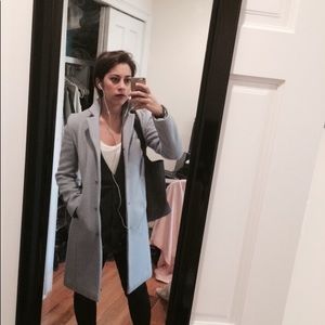 The Limited baby blue pastel wool/mohair coat