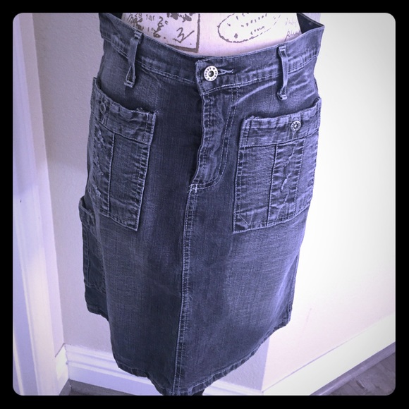 designer denim skirt