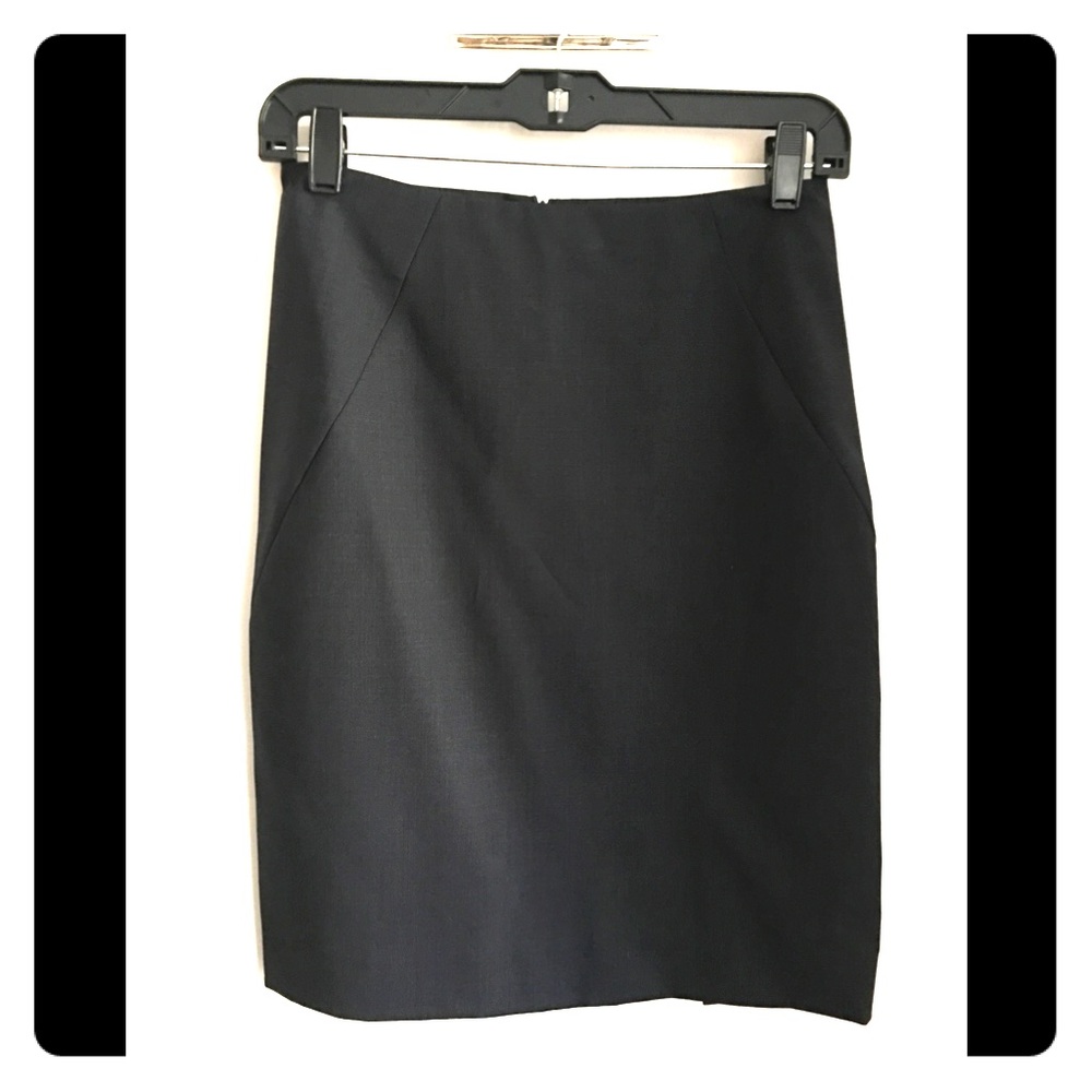Theory Navy Suit Skirt (Size 0)