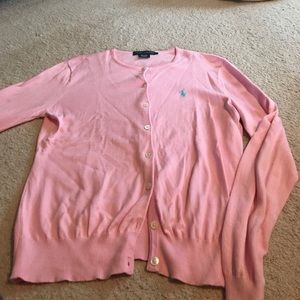 Ralph Lauren Pink Long Sleeve Cardigan