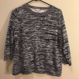 Blue printed sweater