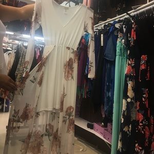 Long flowered dress