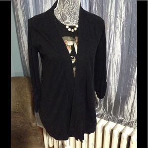 3/4 sleeve open cardigan