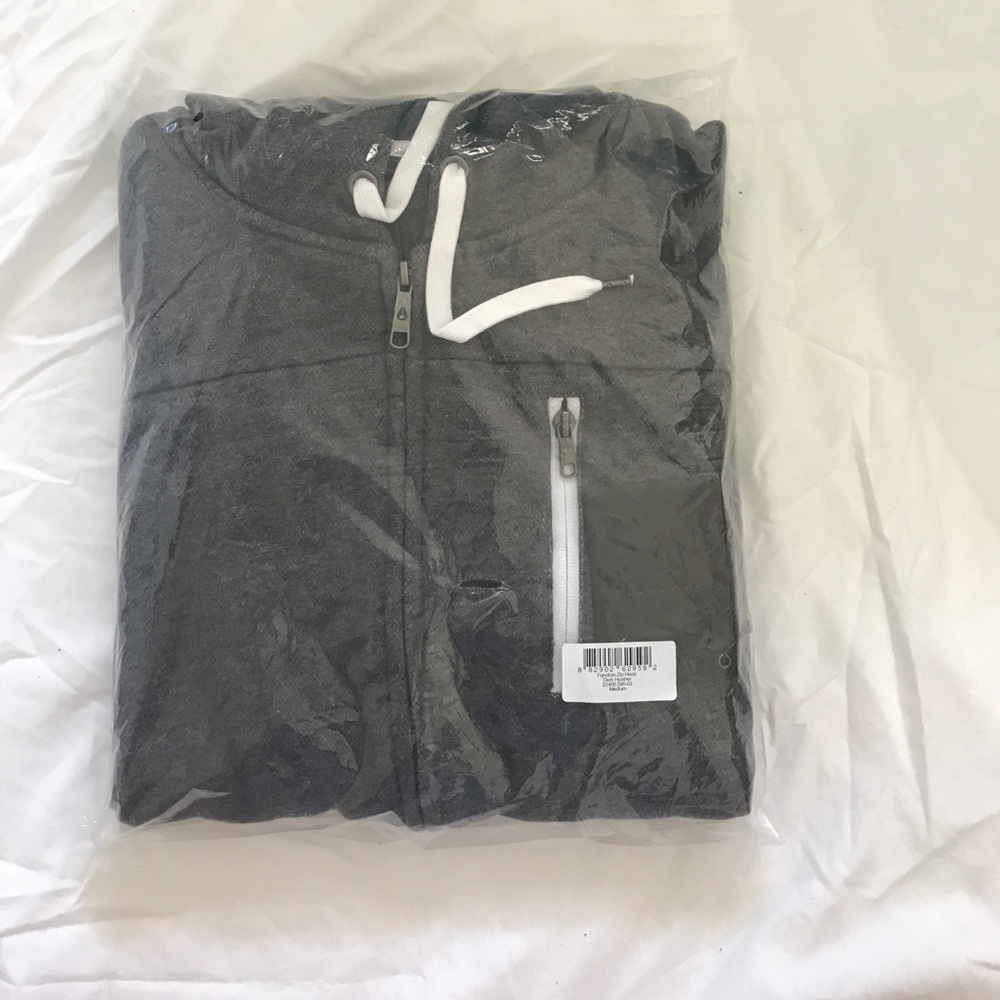 NWT - Nixon Function Zip Hood Dark Heather