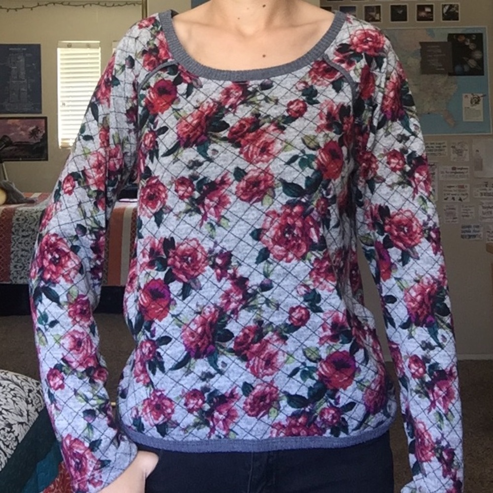 Soft Floral Sweater