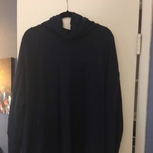 Navy blue tunic style sweater