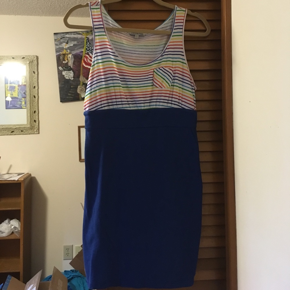 Rainbow top dress