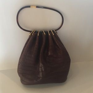 Giorgio's Palm Beach Genuine Alligator bag brown