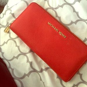 Coral Michael Kors Wallet