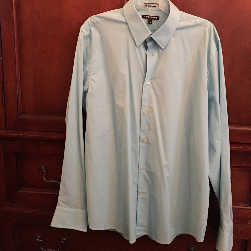 Aqua fitted shirt L