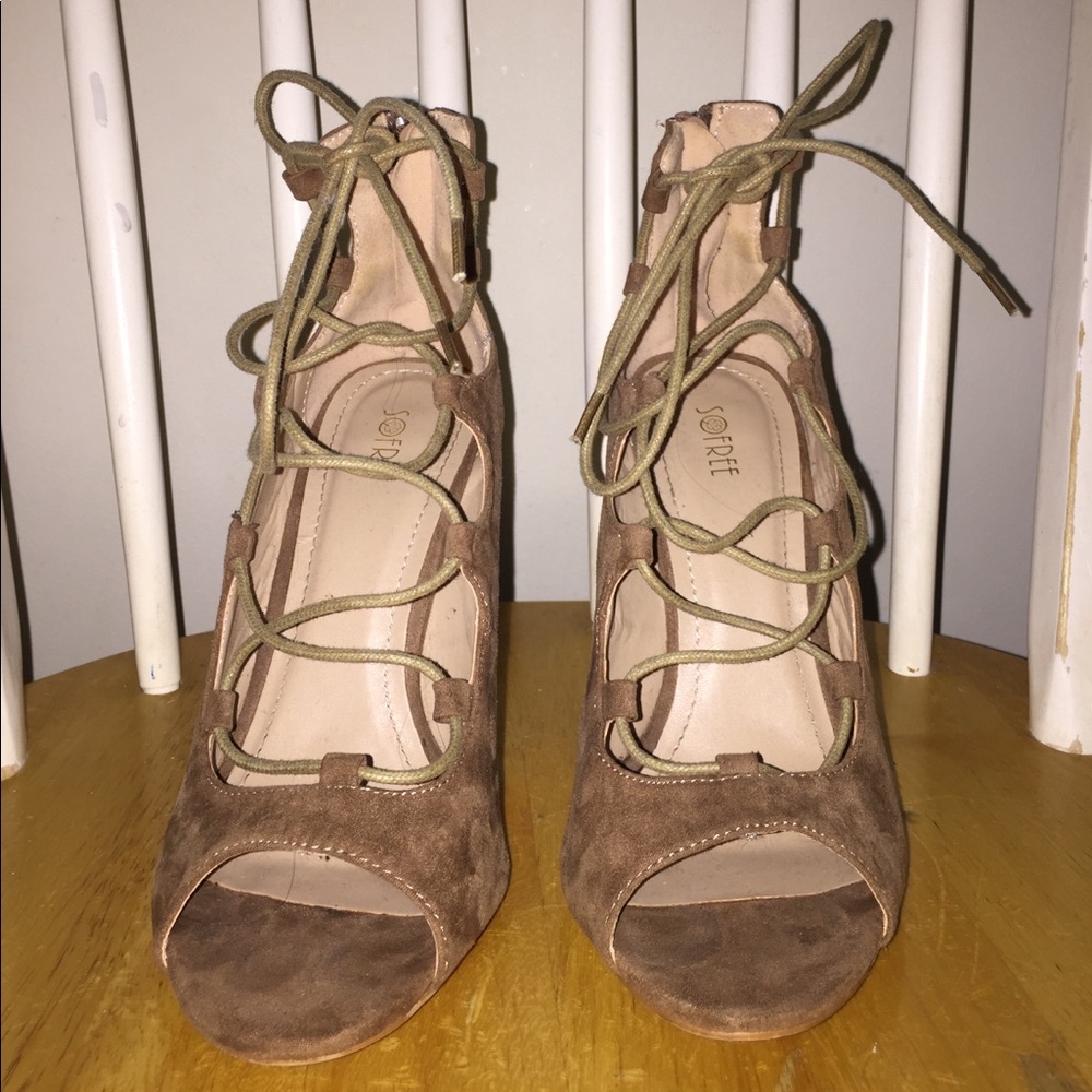 Strappy heels
