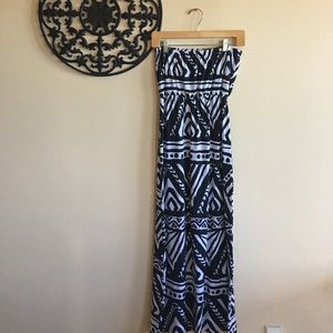 Body Central Tribal Print Maxi Dress