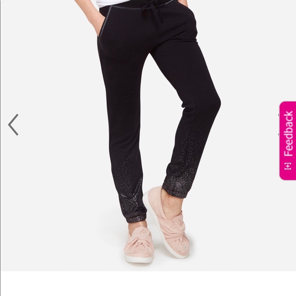 Foil shimmer jogger