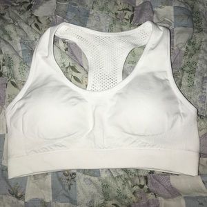 White Sports Bra