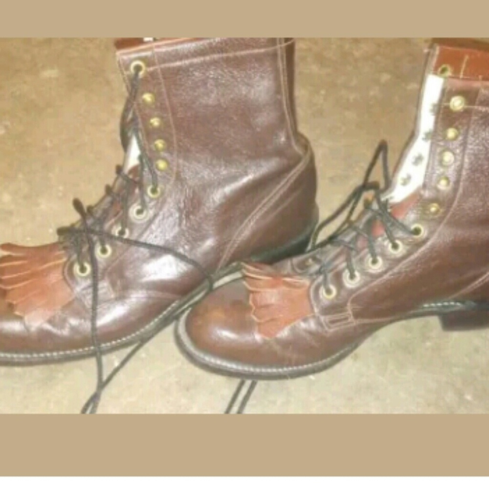 Olathe boot company size 8 brown boots