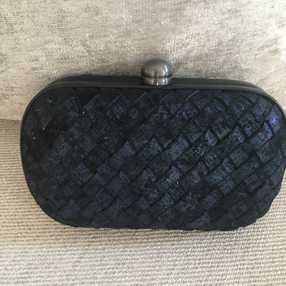 Pour La Victoire leather woven Clutch