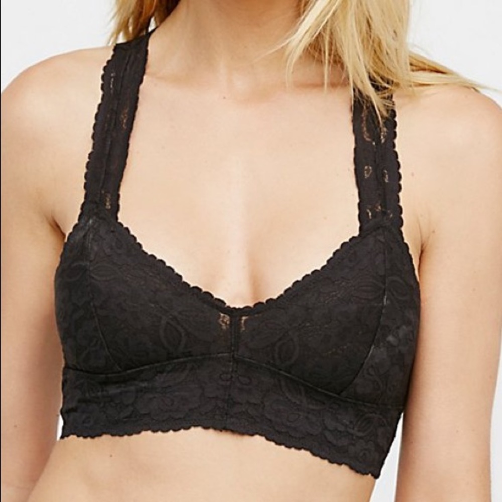 Free People Galloon Lace Racerback Bralette. Large