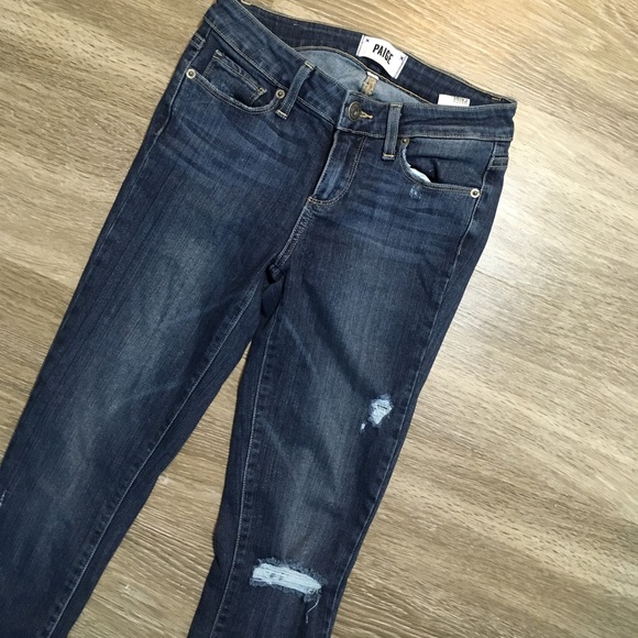 PAIGE Denim - Paige // Verdugo Ultra Skinny Distressed Denim